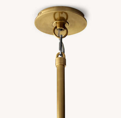 BOULE DE CRISTAL SMOKE GLASS OVAL CHANDELIER 72"