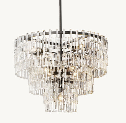 MARIGNAN TIERED ROUND CHANDELIER 36"