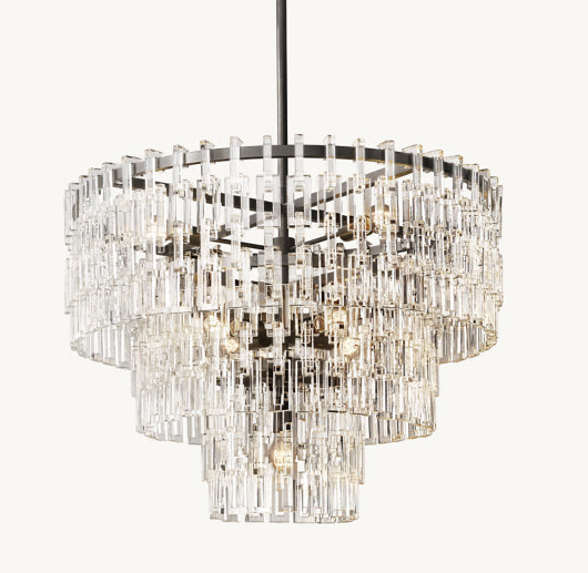 MARIGNAN TIERED ROUND CHANDELIER 36"