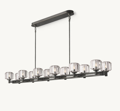 DEMARET DOUBLE LINEAR CHANDELIER 72"