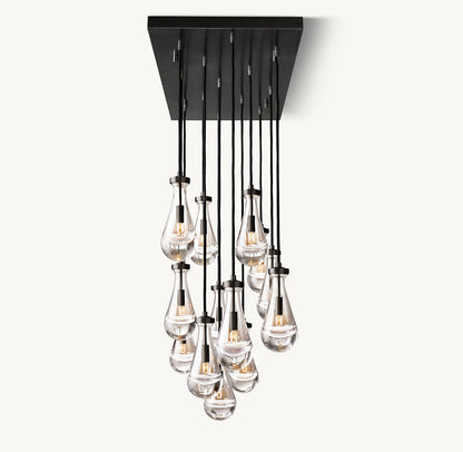 RAIN RECTANGULAR CHANDELIER 54"