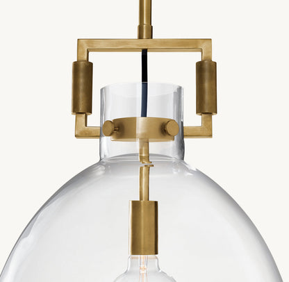 MACHINIST GLASS CLOCHE PENDANT