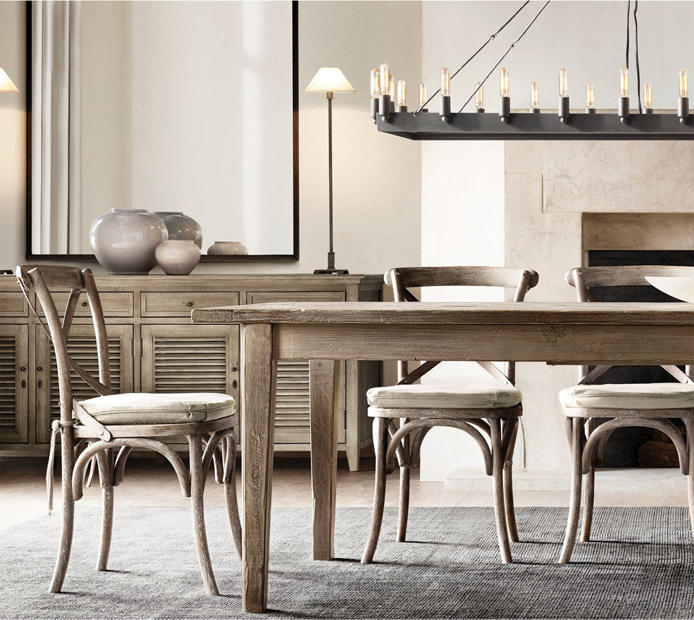 CAMINO VINTAGE FILAMENT RECTANGULAR CHANDELIER 41"