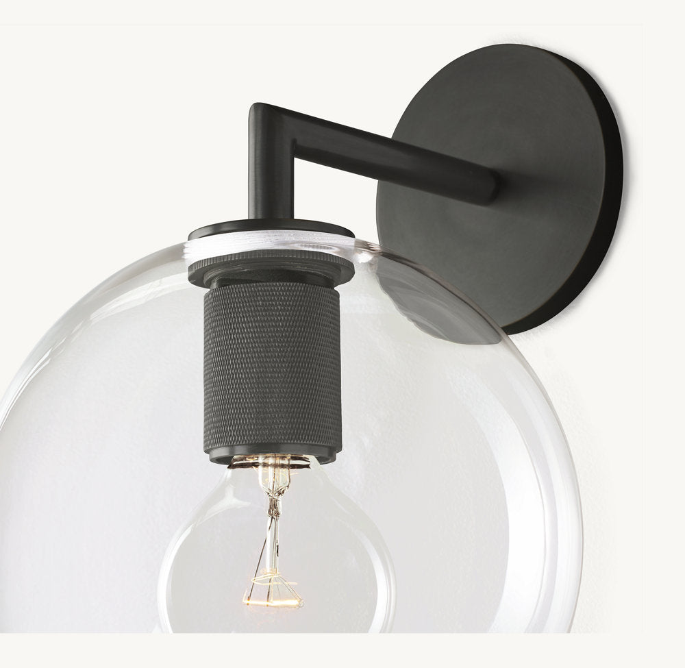UTILITAIRE GLOBE SHADE SCONCE