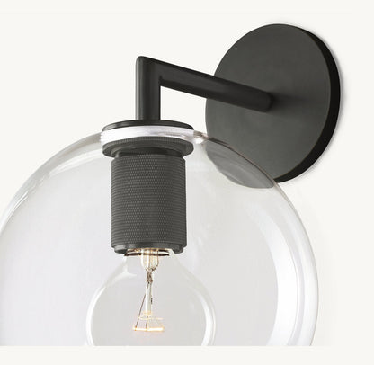 UTILITAIRE GLOBE SHADE SCONCE