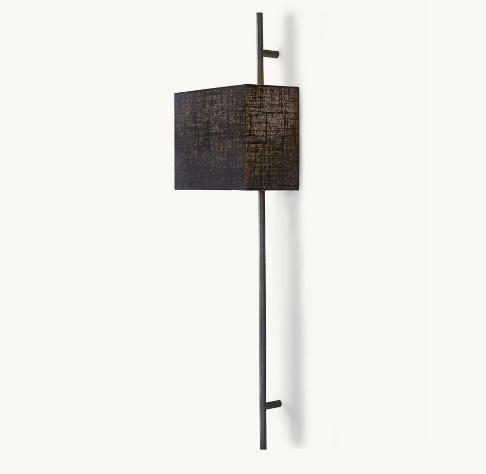 VELA OCTAGONAL BAR SCONCE - RECTANGULAR SHADE