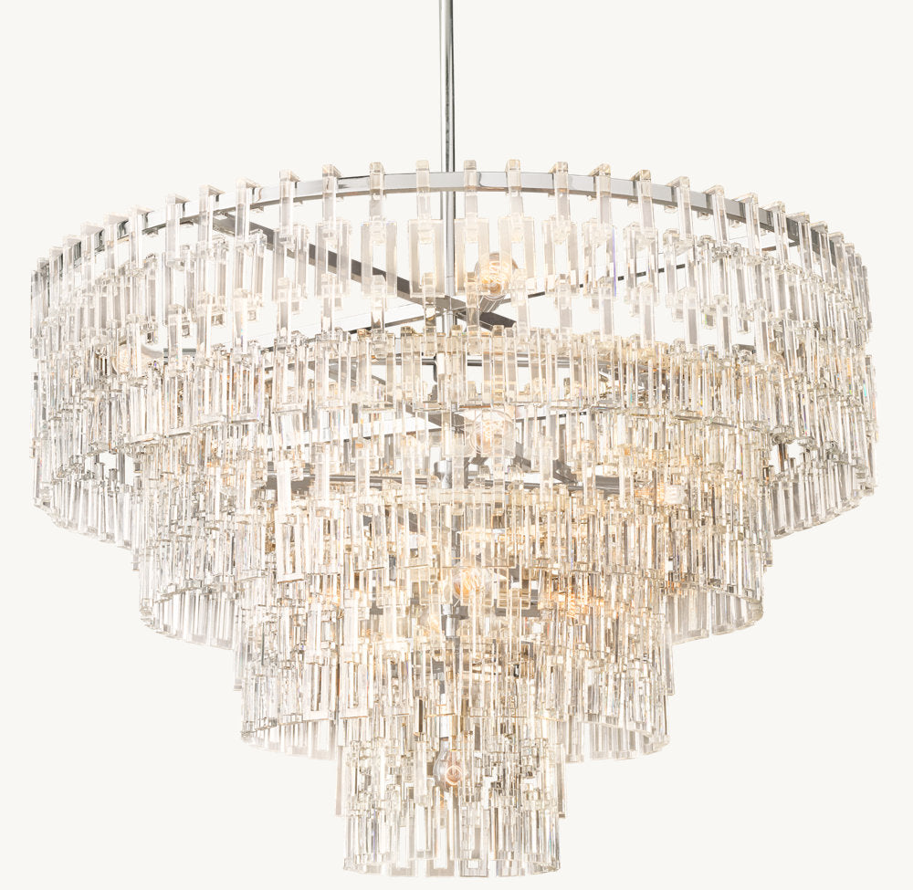 MARIGNAN TIERED ROUND CHANDELIER 48"