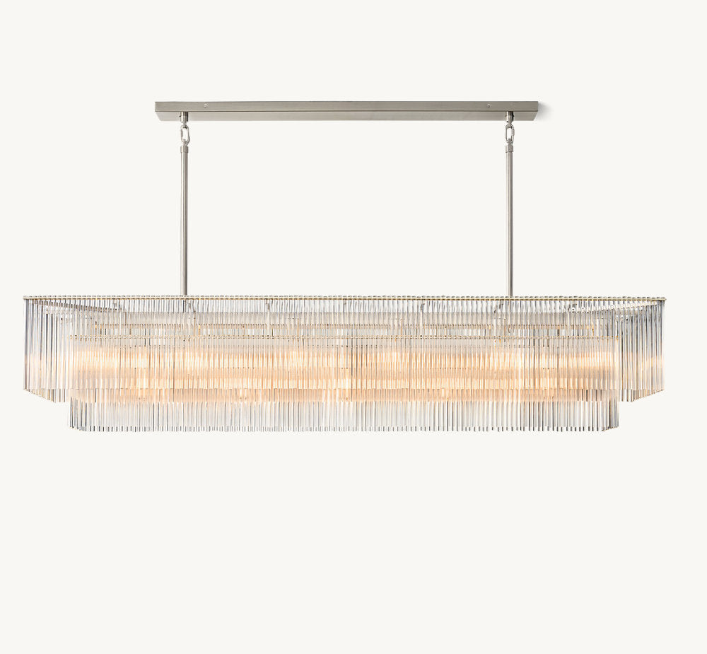 AMADEO RECTANGULAR CHANDELIER 72"
