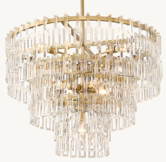 MARIGNAN TIERED ROUND CHANDELIER 36"