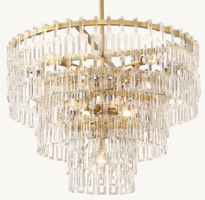 MARIGNAN TIERED ROUND CHANDELIER 36"