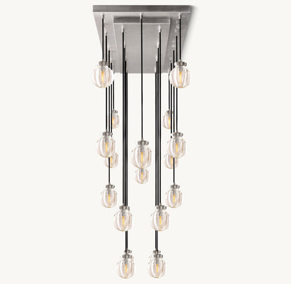 PEARL RECTANGULAR CHANDELIER 54"