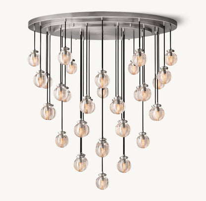PEARL ROUND CHANDELIER 48"