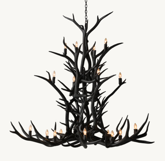 NATURAL ANTLER CHANDELIER 66"