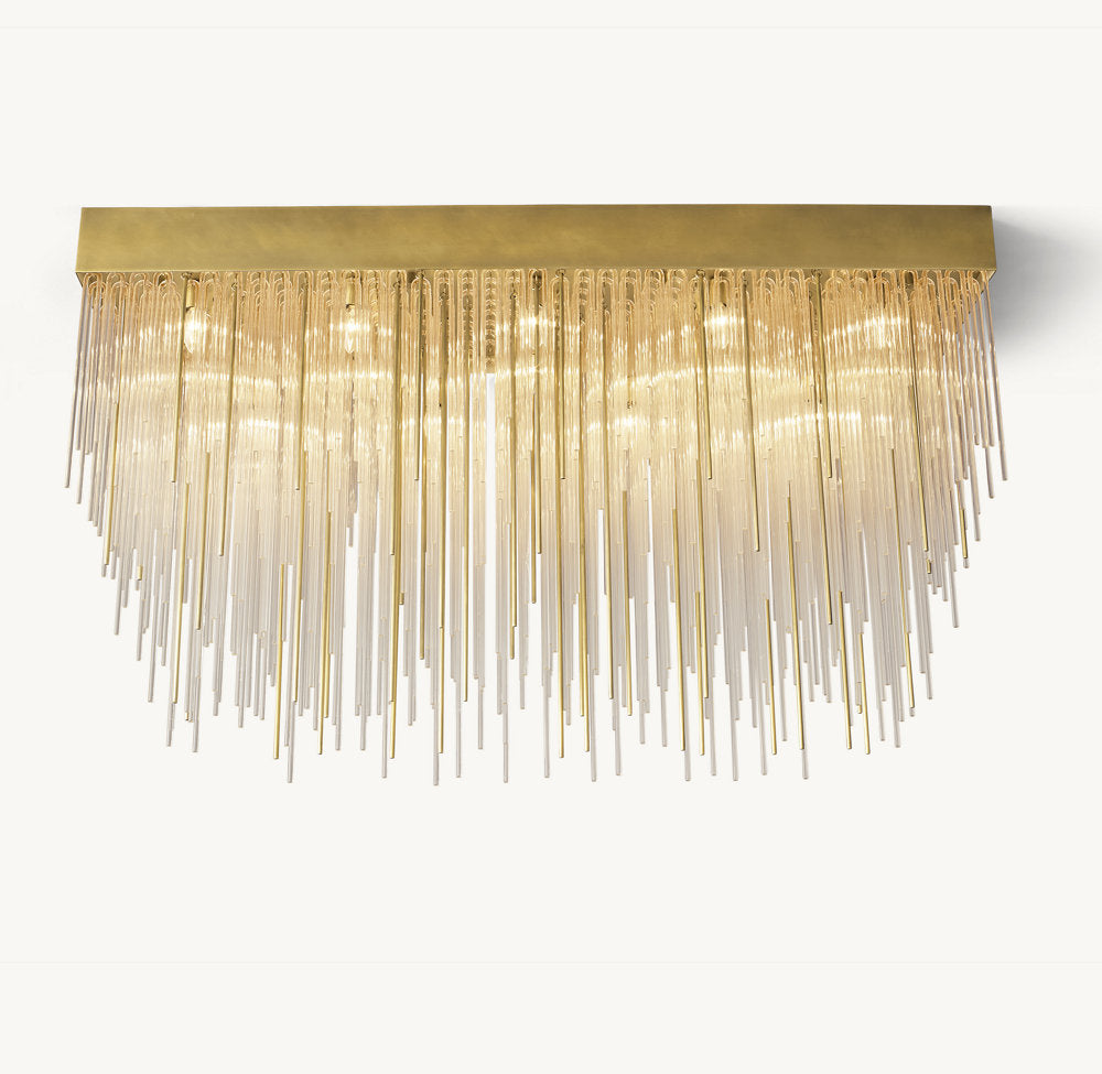 CASCADA RECTANGULAR CHANDELIER 54"