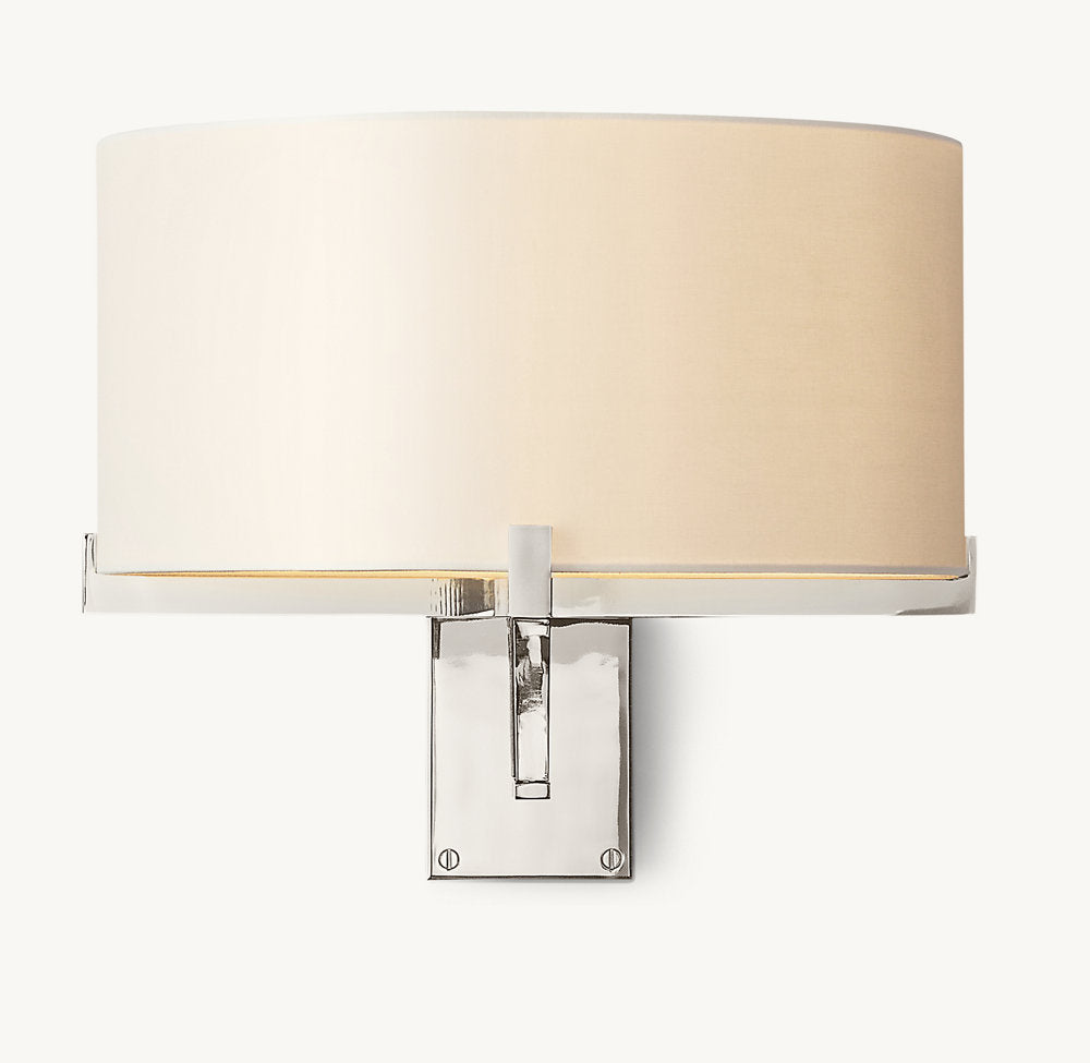PAUILLAC DRUM SHADE SWING-ARM SCONCE