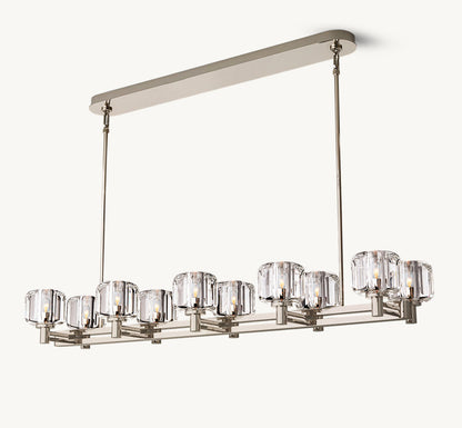 DEMARET DOUBLE LINEAR CHANDELIER 54"