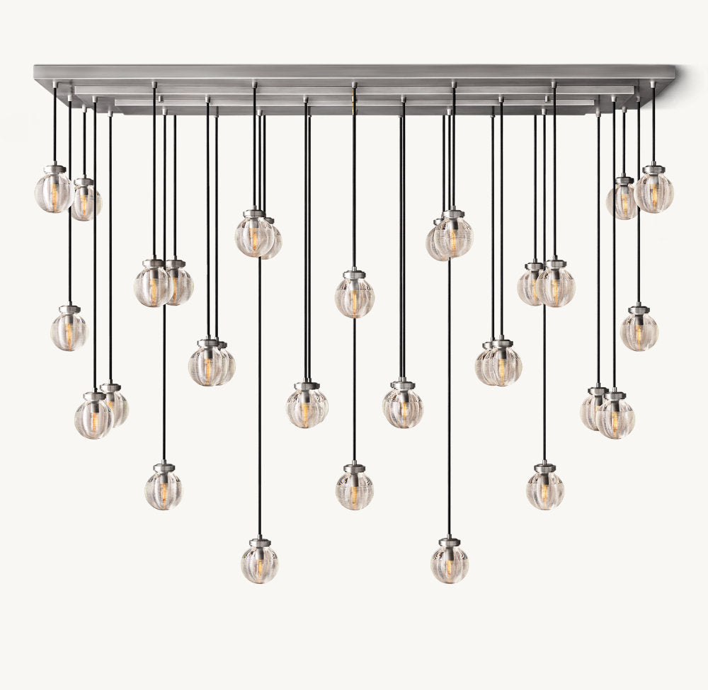 PEARL RECTANGULAR CHANDELIER 72"