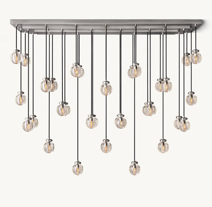 PEARL RECTANGULAR CHANDELIER 72"
