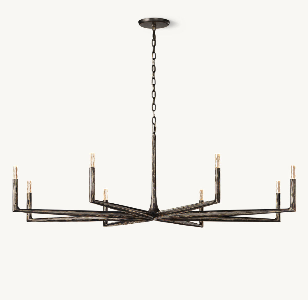 THADDEUS ROUND CHANDELIER 72"