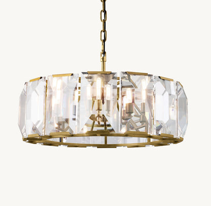 HARLOW CRYSTAL ROUND CHANDELIER 31"
