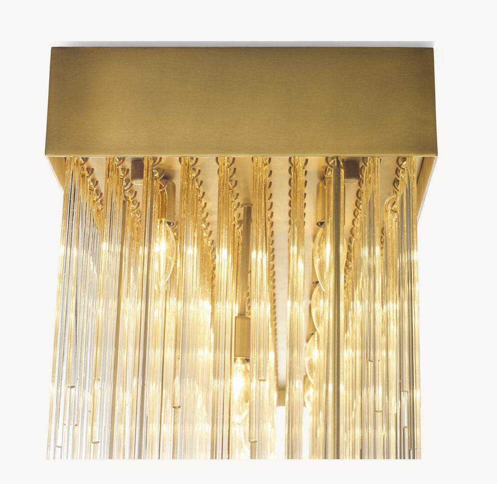 CASCADA RECTANGULAR CHANDELIER 54"