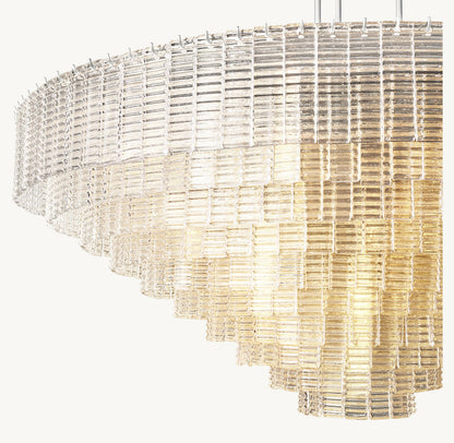 SIRENE CLEAR GLASS ROUND CHANDELIER 65"