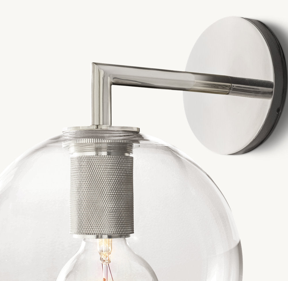 UTILITAIRE GLOBE SHADE SCONCE