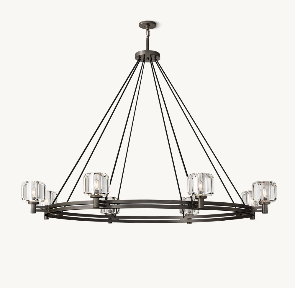 DEMARET ROUND CHANDELIER 60"