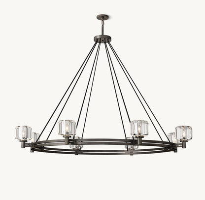 DEMARET ROUND CHANDELIER 60"