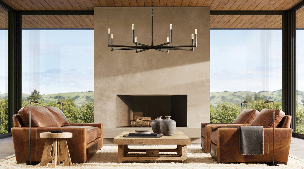 THADDEUS ROUND CHANDELIER 72"