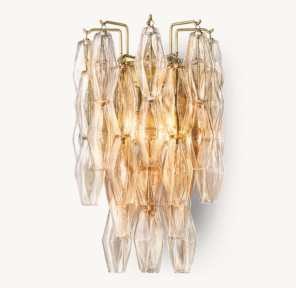 CHIARA CLEAR GLASS SCONCE
