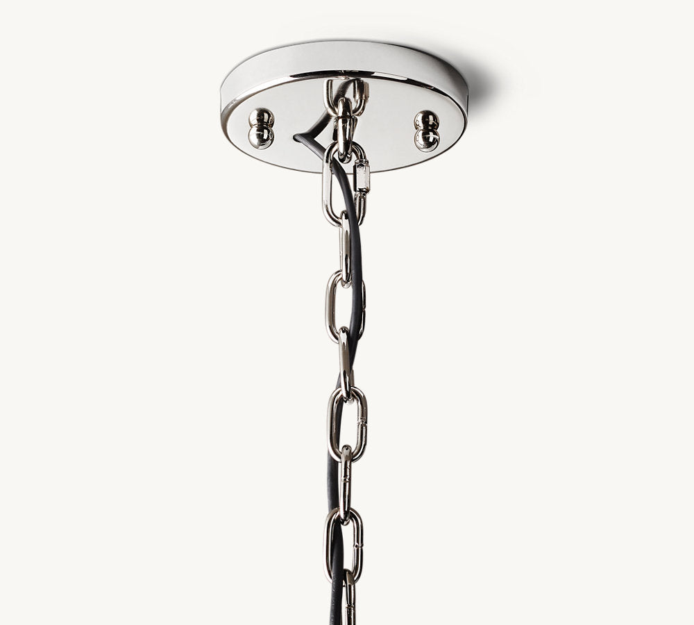 HARLOW CALCITE ROUND CHANDELIER 31"