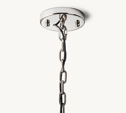 HARLOW CALCITE ROUND CHANDELIER 31"