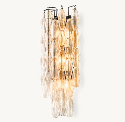 CHIARA CLEAR GLASS GRAND SCONCE