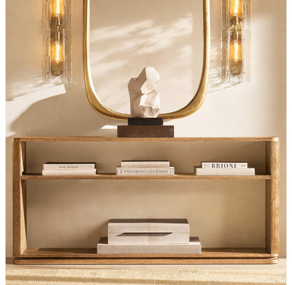 LATTICE CLEAR GLASS SCONCE