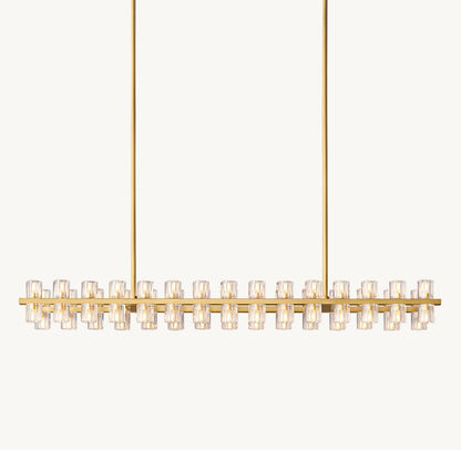 ARCACHON LED RECTANGULAR CHANDELIER 54"