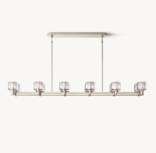 DEMARET DOUBLE LINEAR CHANDELIER 72"