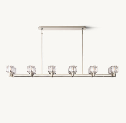 DEMARET DOUBLE LINEAR CHANDELIER 72"