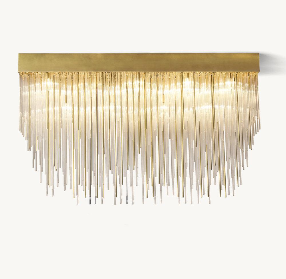CASCADA RECTANGULAR CHANDELIER 54"