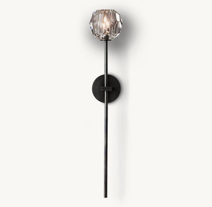 BOULE DE CRISTAL CLEAR GLASS GRAND SCONCE