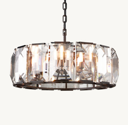 HARLOW CRYSTAL ROUND CHANDELIER 31"