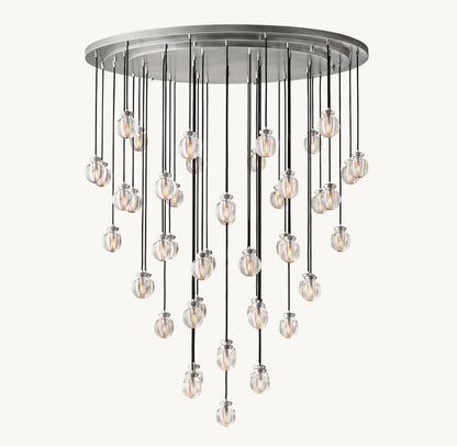 PEARL ROUND CHANDELIER 60"