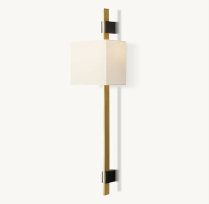 VELA RECTANGULAR BAR SCONCE - RECTANGULAR SHADE