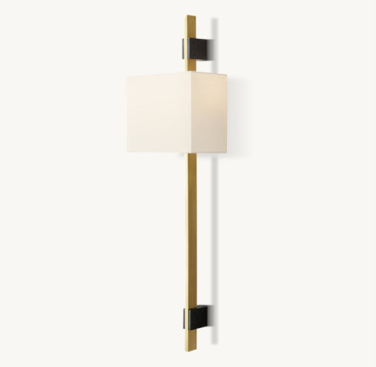 VELA RECTANGULAR BAR SCONCE - RECTANGULAR SHADE