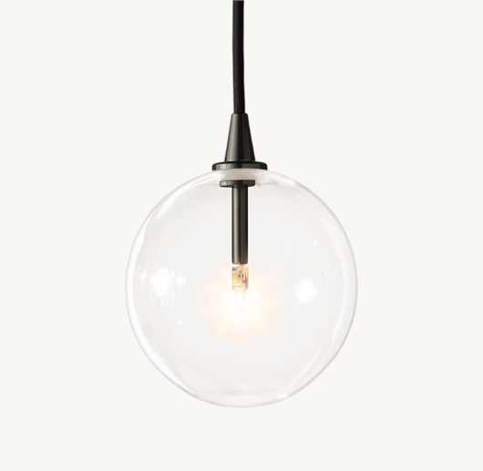 GLASS GLOBE MOBILE PENDANT