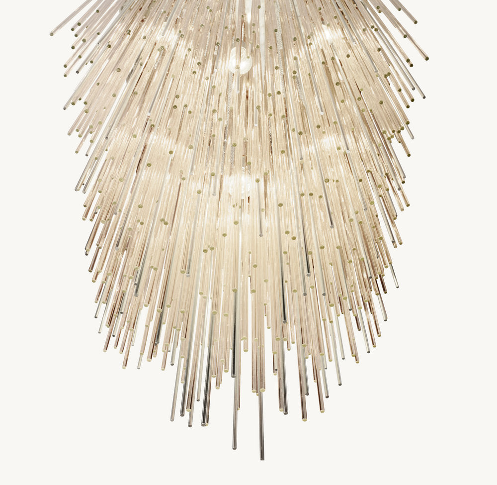 CASCADA SQUARE CHANDELIER 30"