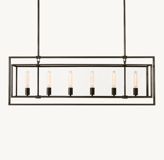 BECKMAN RECTANGULAR CHANDELIER 54"