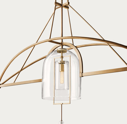 FULCRUM GRAND LINEAR CHANDELIER 61"