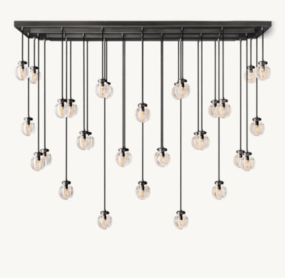 PEARL RECTANGULAR CHANDELIER 72"