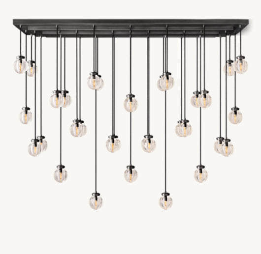 PEARL RECTANGULAR CHANDELIER 72"